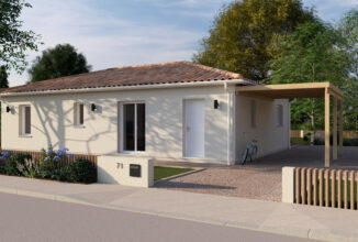 votre maison de 80m2 sur un terrain de 635m2 sur la commune de La Croix-Blanche au prix de 185900&euro; avec Alpha Constructions